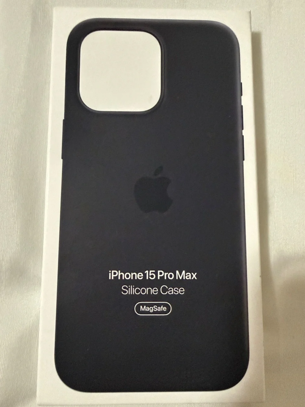 Apple Silicone Case for iPhone 15 Pro Max - Black
